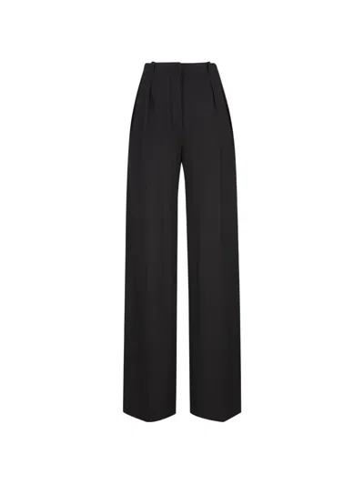 Loro Piana Pleated Trousers In Black