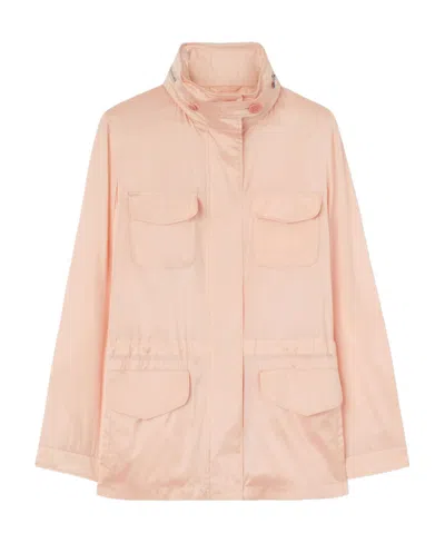 Loro Piana Pocket Casual Jacket In Light Coral Color