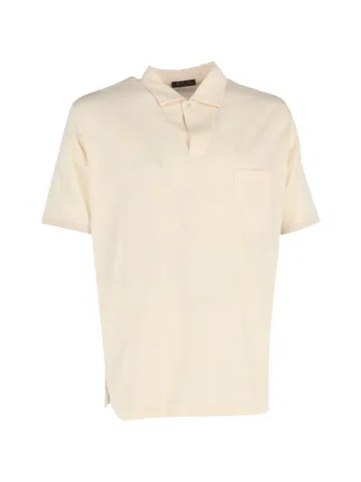 Pre-owned Loro Piana Pocket Short-sleeve Polo Shirt In Neutral