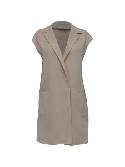 Pre-owned Loro Piana Pockets Sleeveless Coat In Neutral