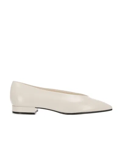 Loro Piana Pointed Ballet Shoes In White