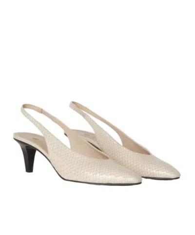 Loro Piana Pointed High Heel Sandals In Nude | ModeSens
