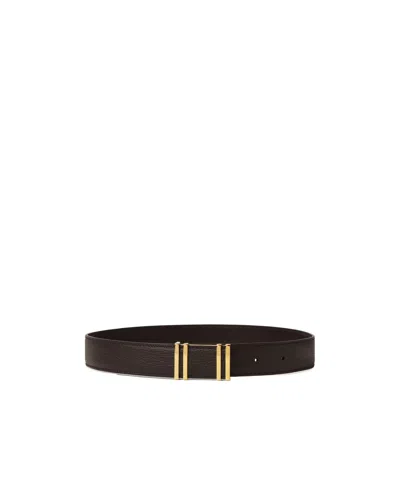 Loro Piana Ponticello Belt In Black