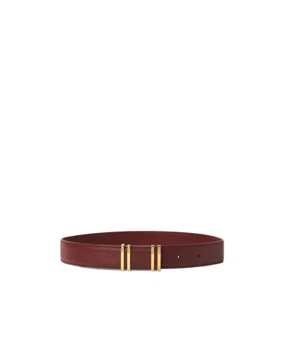 Loro Piana Ponticello Belt In Red