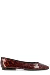 Loro Piana Primula Leopard-print Patent-leather Ballet Flats In Brown Patent Animalier