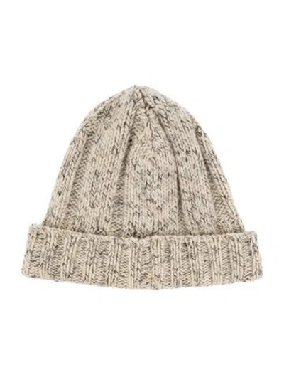 Pre-owned Loro Piana Printed Cashmere Beanie In Neutral