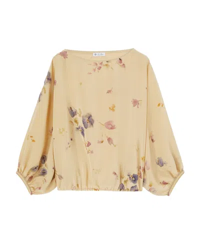 Loro Piana Printed Shirt In Nude