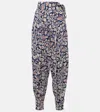 Loro Piana Printed Silk Wide-leg Pants In Multicoloured
