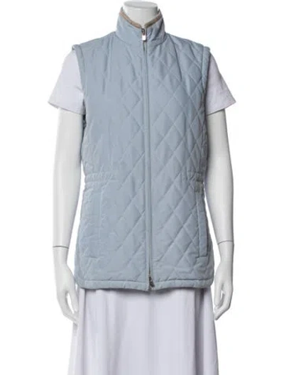 Pre-owned Loro Piana Puffer Vest In Blue