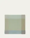Loro Piana Quadrilatero Del Cashmere-silk Scarf In F6r8 Green Fluorite Green