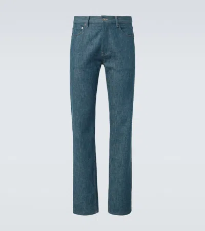 Loro Piana Quarona Mid-rise Straight Jeans In Blue