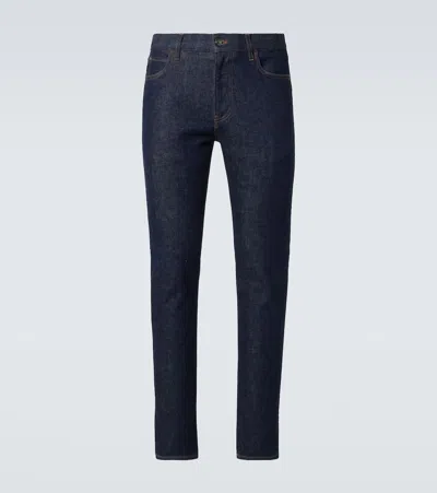 Loro Piana Quarona Mid-rise Straight Jeans In Blue