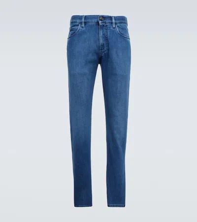 Loro Piana Straight Jeans Quarona In Blue
