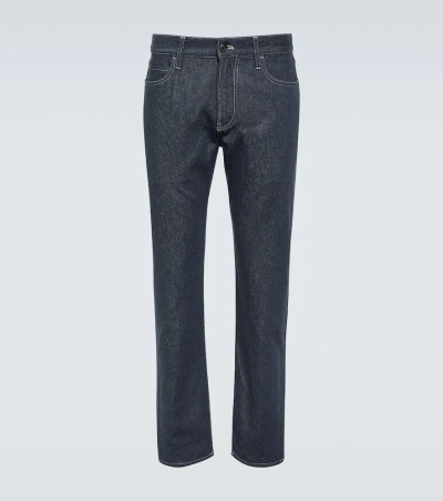 Loro Piana Quarona Straight Jeans In Surge Blue