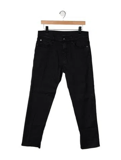 Pre-owned Loro Piana Quarona Straight-leg Jeans In Black