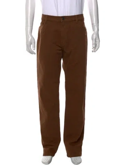 Pre-owned Loro Piana Quarona Straight-leg Jeans In Brown