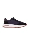 Loro Piana Quilted-panel Low-top Sneakers In Black