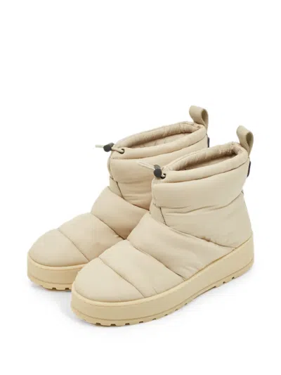Pre-owned Loro Piana Quilted Snow Boots In Neutral