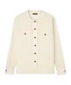 Loro Piana Quincy Silk Shantung Blouse In Nougat