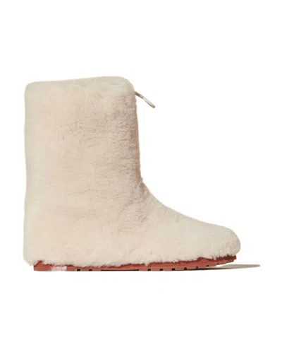 Loro Piana Quinn Short Boots In Nude