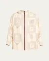 Loro Piana Rafael Aperitivo Twill Hooded Bomber Jacket In Neutral