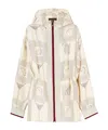 Loro Piana Rafael Aperitivo Twill Hooded Bomber Jacket In Neutral