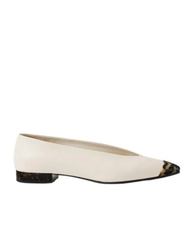Loro Piana Rebecca Ballet Flat In White