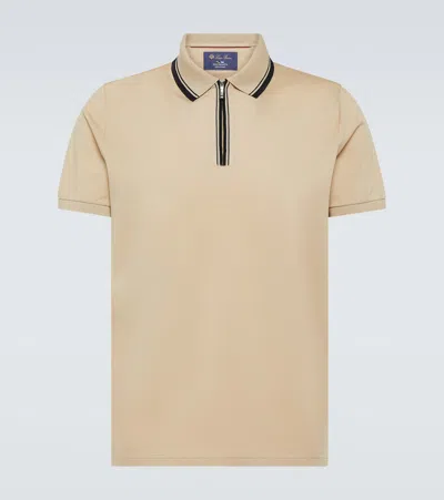 Loro Piana Regatta Cotton-blend Polo Shirt In Beige ModeSens