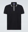 Loro Piana Regatta Cotton-blend Polo Shirt In Blue