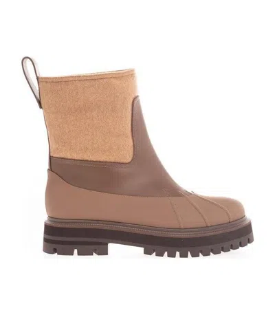 Loro Piana Regent Ankle Boots In Brown