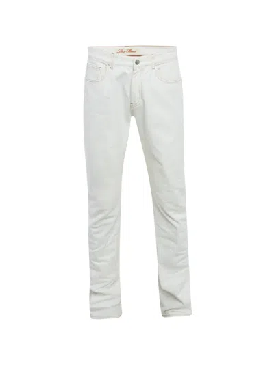 Pre-owned Loro Piana Regular-fit Jeans In White