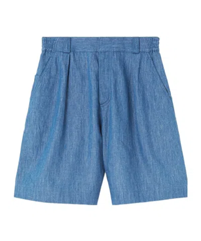 Loro Piana Reinga Bermuda Shorts In Sapphire Dream