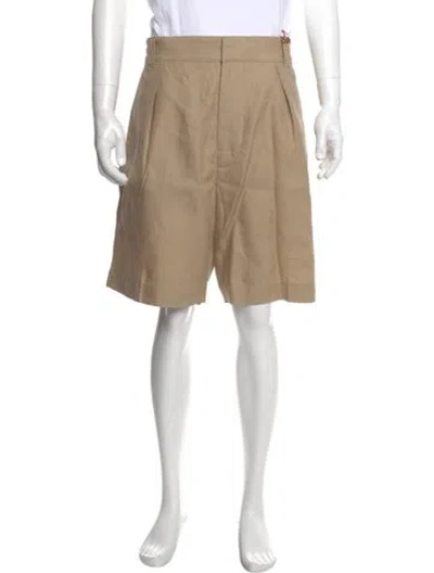 Pre-owned Loro Piana Reinga Flat Front Shorts W/ Tags In Neutral