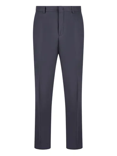 Loro Piana Reinga Front-pleat Cotton Trousers In Blue