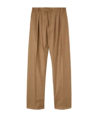 Loro Piana Reinga Straight-leg Trousers In Brown