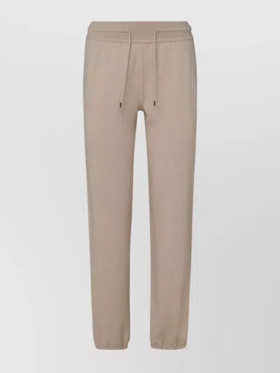Loro Piana Relaxed Fit Trousers Elastic Waistband In Neutral