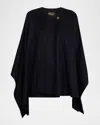 Loro Piana Renata Double-face Cashmere Cape In Blue