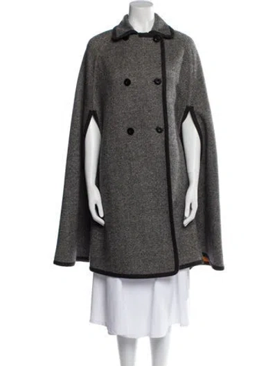 Pre-owned Loro Piana Reversible Audrine Cashmere Coat In Gray