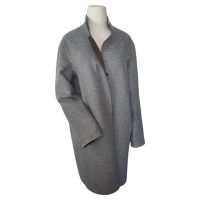 Pre-owned Loro Piana Reversible Cashmere  Coat Defects**~no Duties In Gray