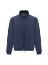 Loro Piana Reversible Bomber Jacket In Blue Navy