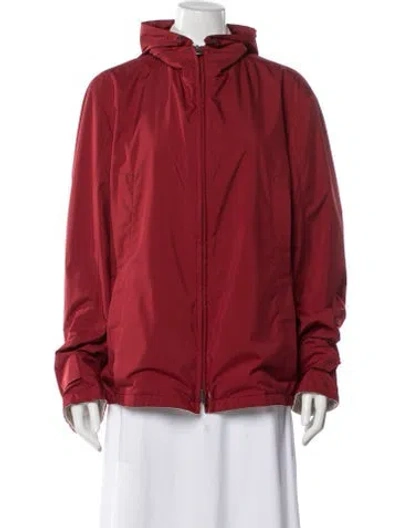 Pre-owned Loro Piana Reversible Storm System Jacket In Red
