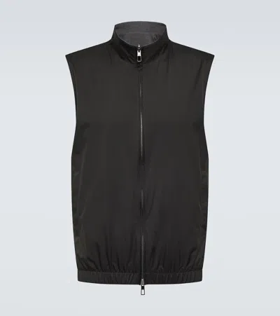 Loro Piana Reversible Vest In Grey