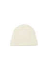 Loro Piana Rib Knitted Hat In White Snow
