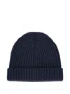Loro Piana Ribbed Cashmere Beanie In Blue
