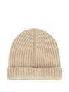 Loro Piana Turn-up Hem Knitted Beanie In Neutral