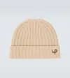 Loro Piana Ribbed-knit Cashmere Beanie In Beige