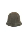Loro Piana Ribbed-knit Slip-on Hat In Green