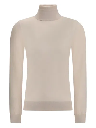LORO PIANA RIBBED TURTLENECK SWEATER