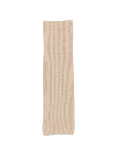 Loro Piana 골지 니트 스카프 In Neutral