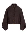 Loro Piana Benedetta Fluid Diamond Cloquet Jacket In Black